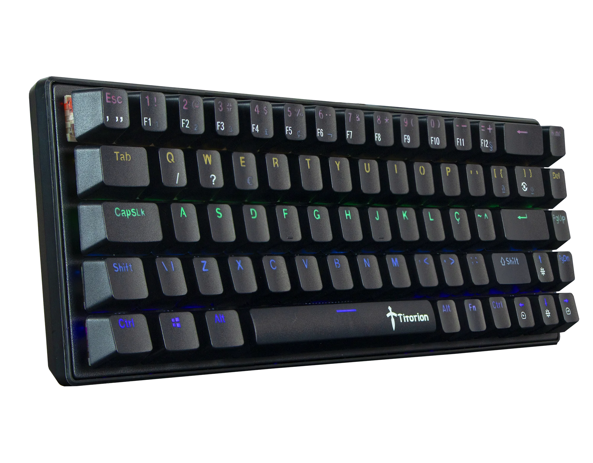Teclado Mecânico Gamer 60% Computador Rgb Hot Swap Usb Pc