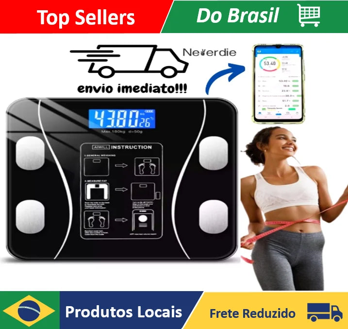 Bluetooth Professional Bioimpedance Body Scale-Neverdie Store