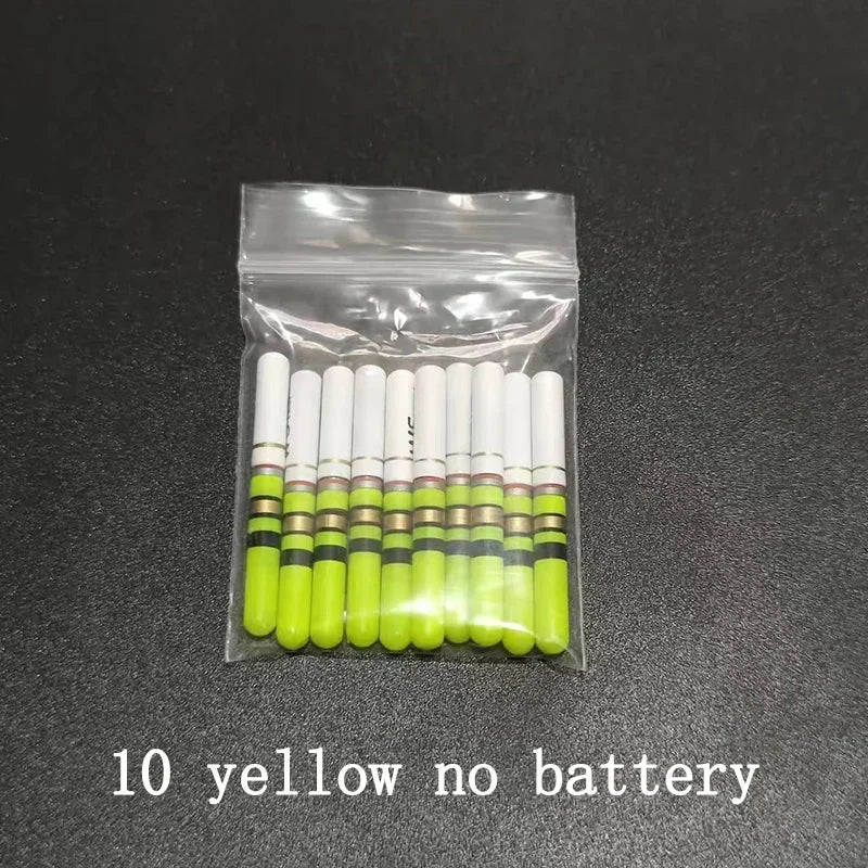 10pcs Light Sticks Green / Red Work with CR322 Battery LED Lamp Lightstick Luminous Night Fishing Tackle Accessory J553