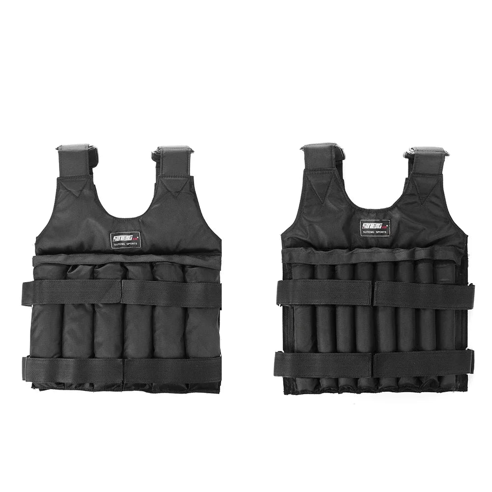 3/15/35kg 1-50kg Weight Training Suit Empty Bag Fitness Running Vest Adjustable Weight Jacket Workout Equipment for Jogging