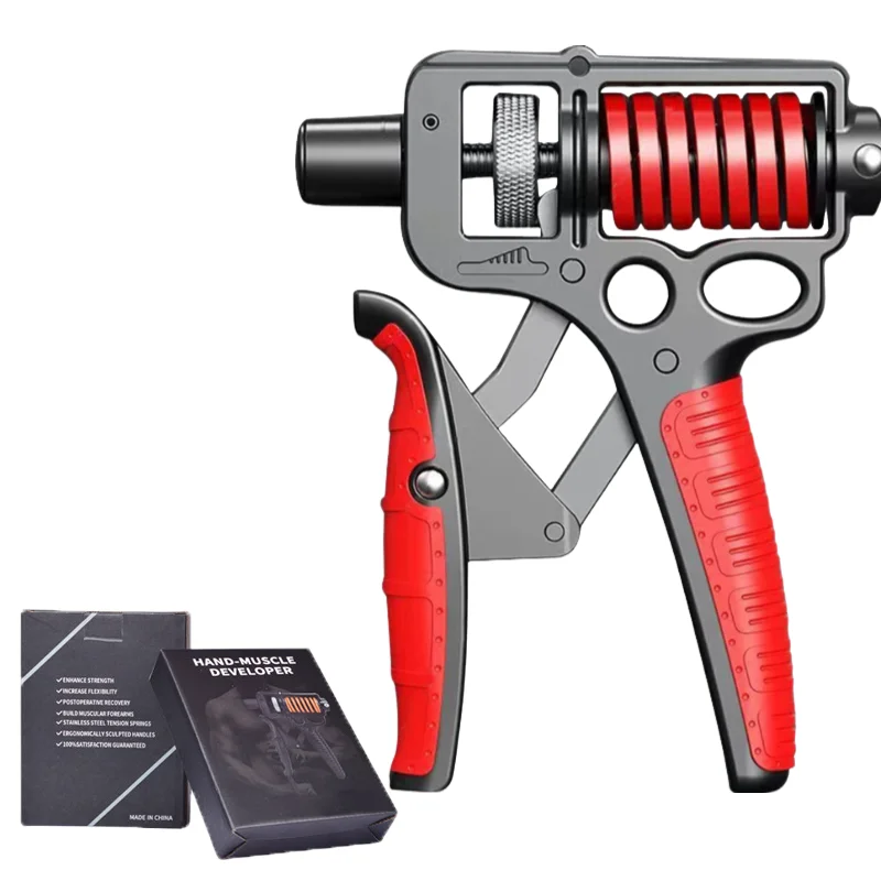 5-165Kg Adjustable Heavy Hand Grip Exercise Strengthener Gripper Finger Expander Arm Wrist Forearm Trainers Fitness Steel Spring